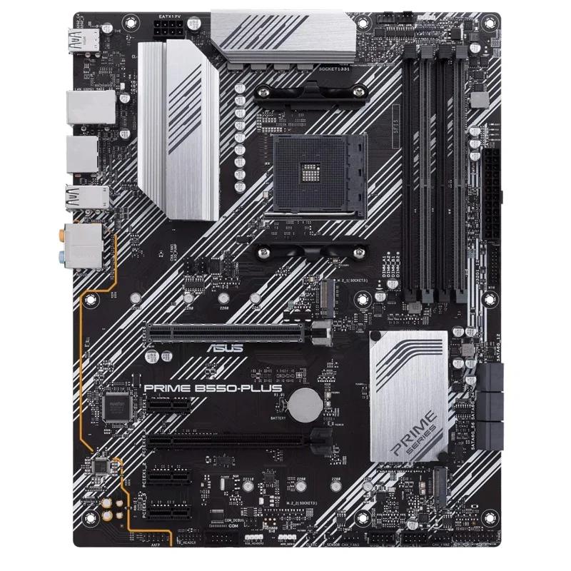 ASUS PRIME B550-PLUS AMD B550 (Ryzen AM4) ATX ,  M.2, PCIe 4.0, 1 GB ̴, ÷ Ʈ, HDMI, SATA 6 Gbps